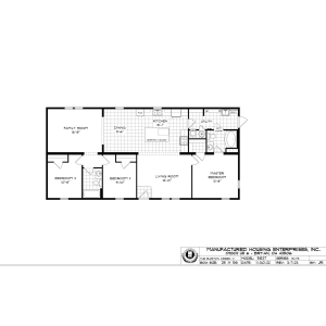 Barton Creek III Ranch Double Wide Mobile Home Mansion Elite – 28 x 56