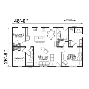 Ruby Ranch Double Wide Mobile Home Millcreek Series – 24 x 48