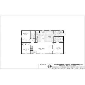 Barton Creek II Ranch Double Wide Mobile Home Mansion Elite – 28 x 48
