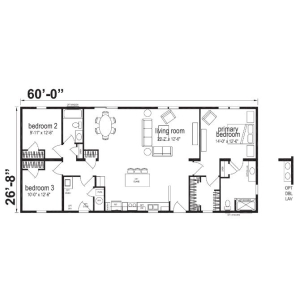 Dune Ranch Double Wide Mobile Home Cedar Cove Series – 28 x 60