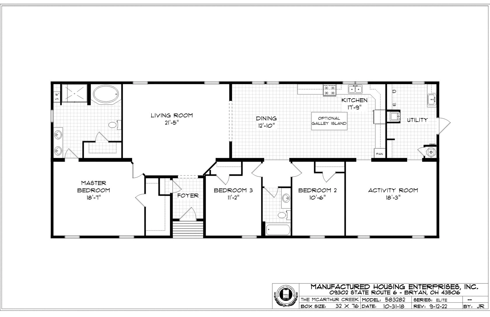 Mcarthur Creek Ranch Double Wide Mobile Home Mansion Elite – 32 x 76