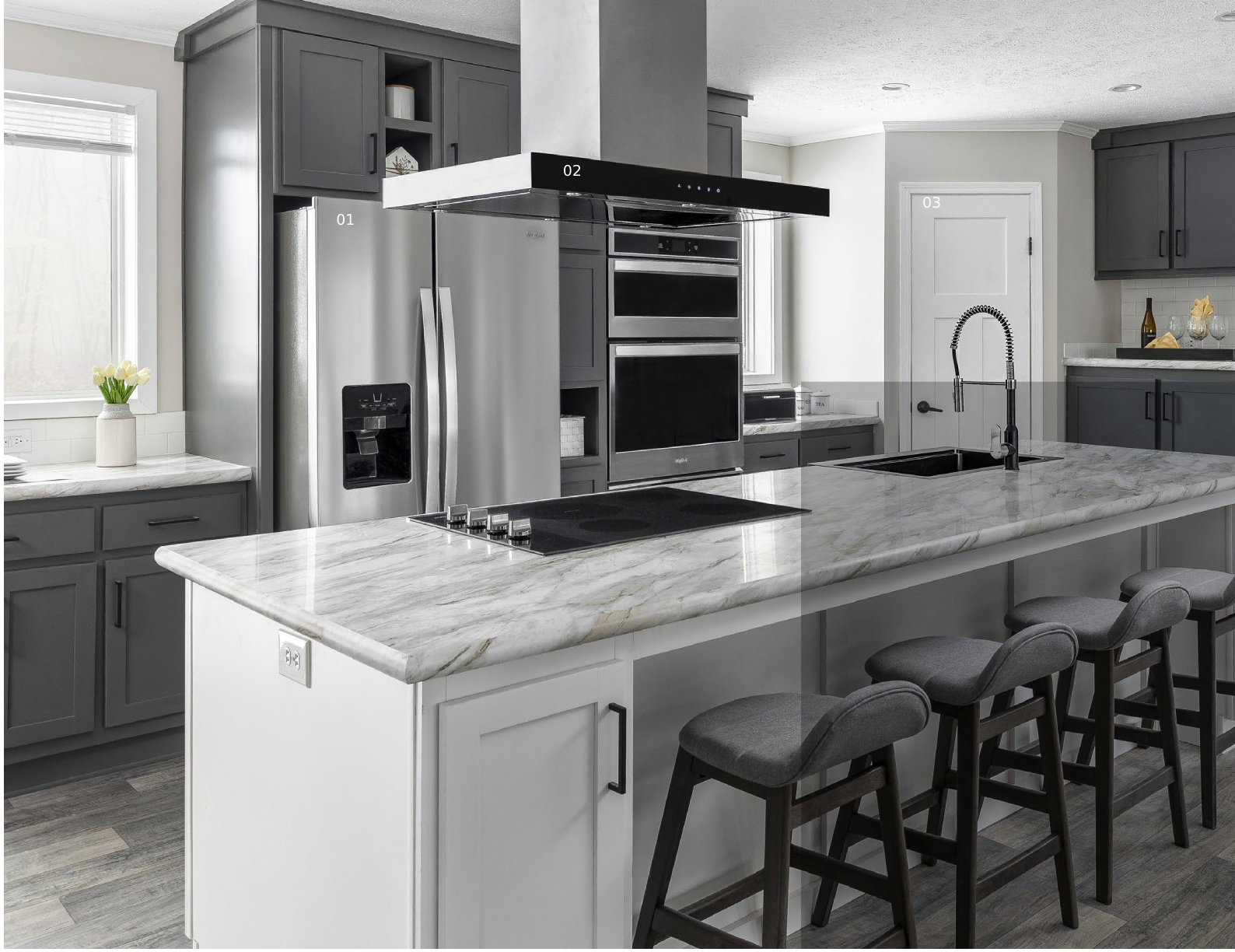 Orchid C410 Ranch Double Wide Mobile Home- 28 x 60 - Image 3